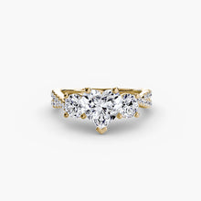 Diamond Setting 0.77-ct Gold – back view