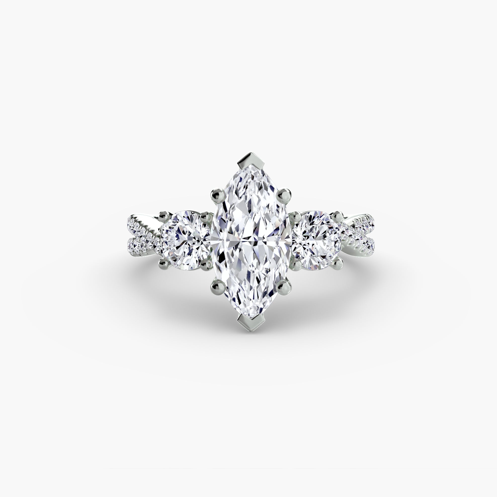 Earth-Mined Diamond Setting – close-up