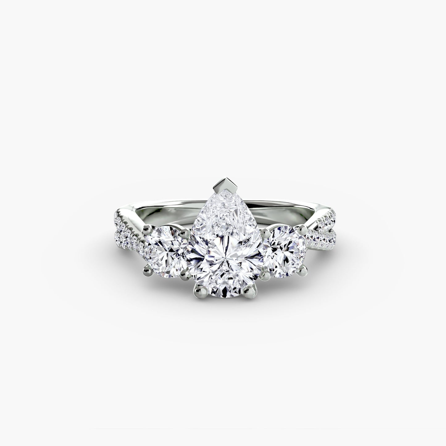 Setting Gold with Diamond – profile view
