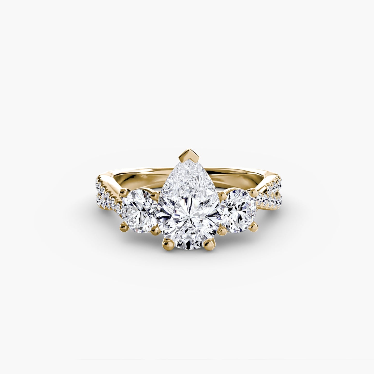Earth-Mined Diamond Setting – profile view