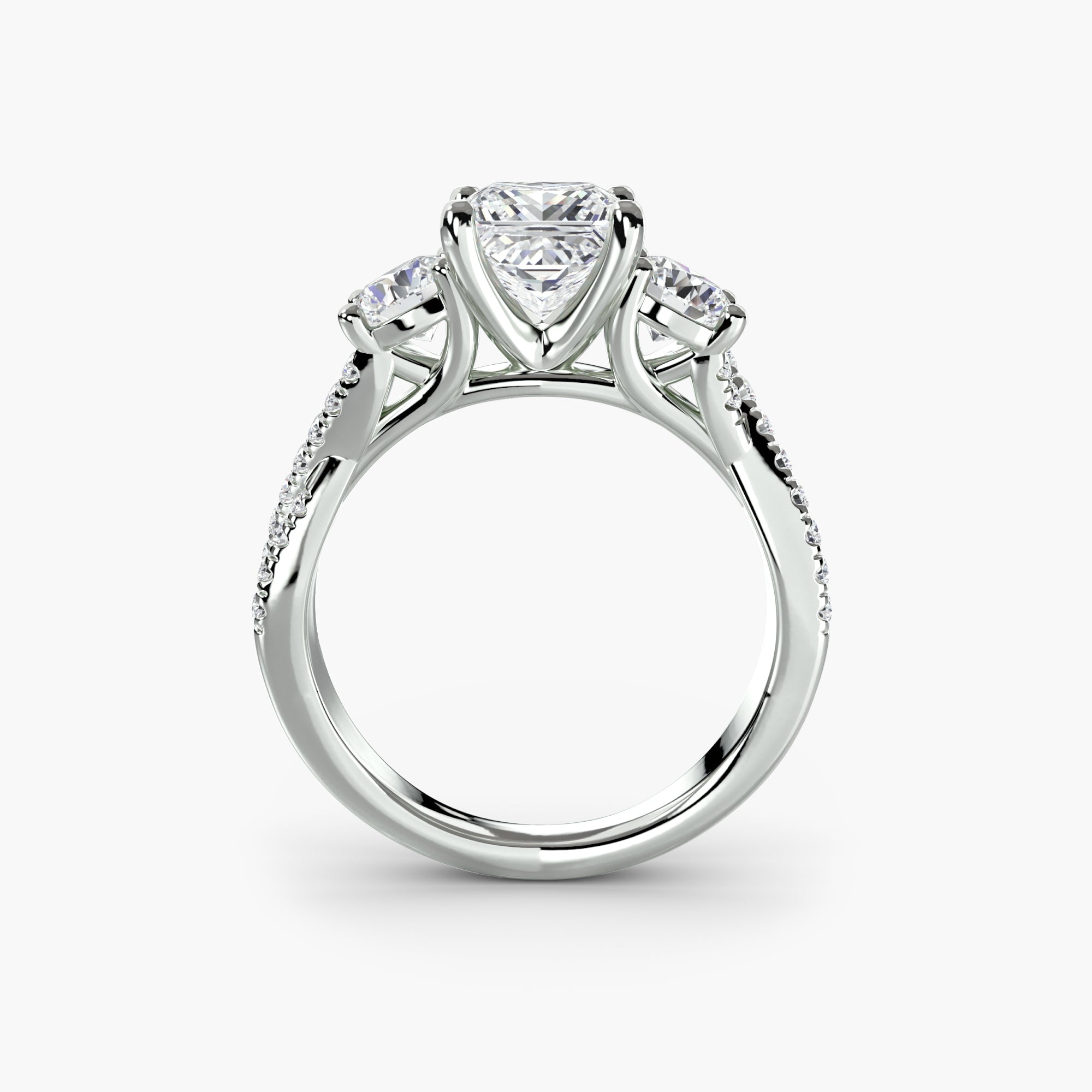 Custom Setting 0.77 ct – front view