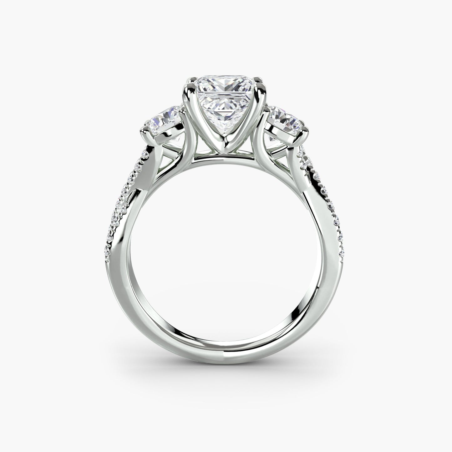 Custom Setting 0.77 ct – front view