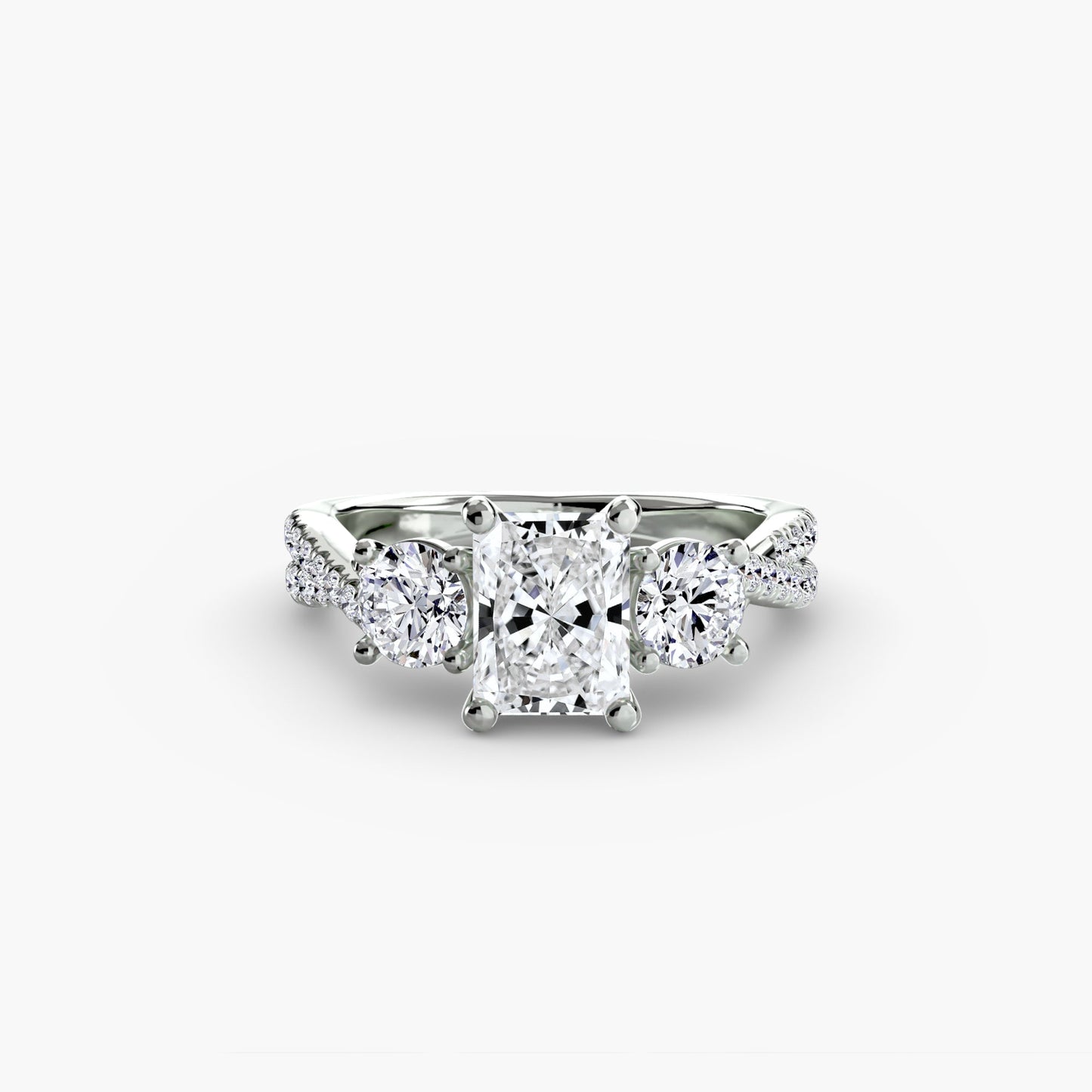 Earth-Mined Diamond Setting 0.77 ct Gold – detail view