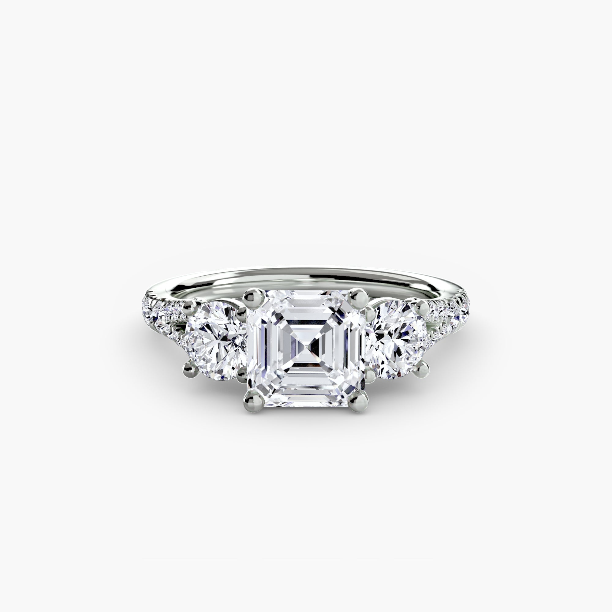 Real Fine Diamond Setting 0.77 ct Gold – close-up