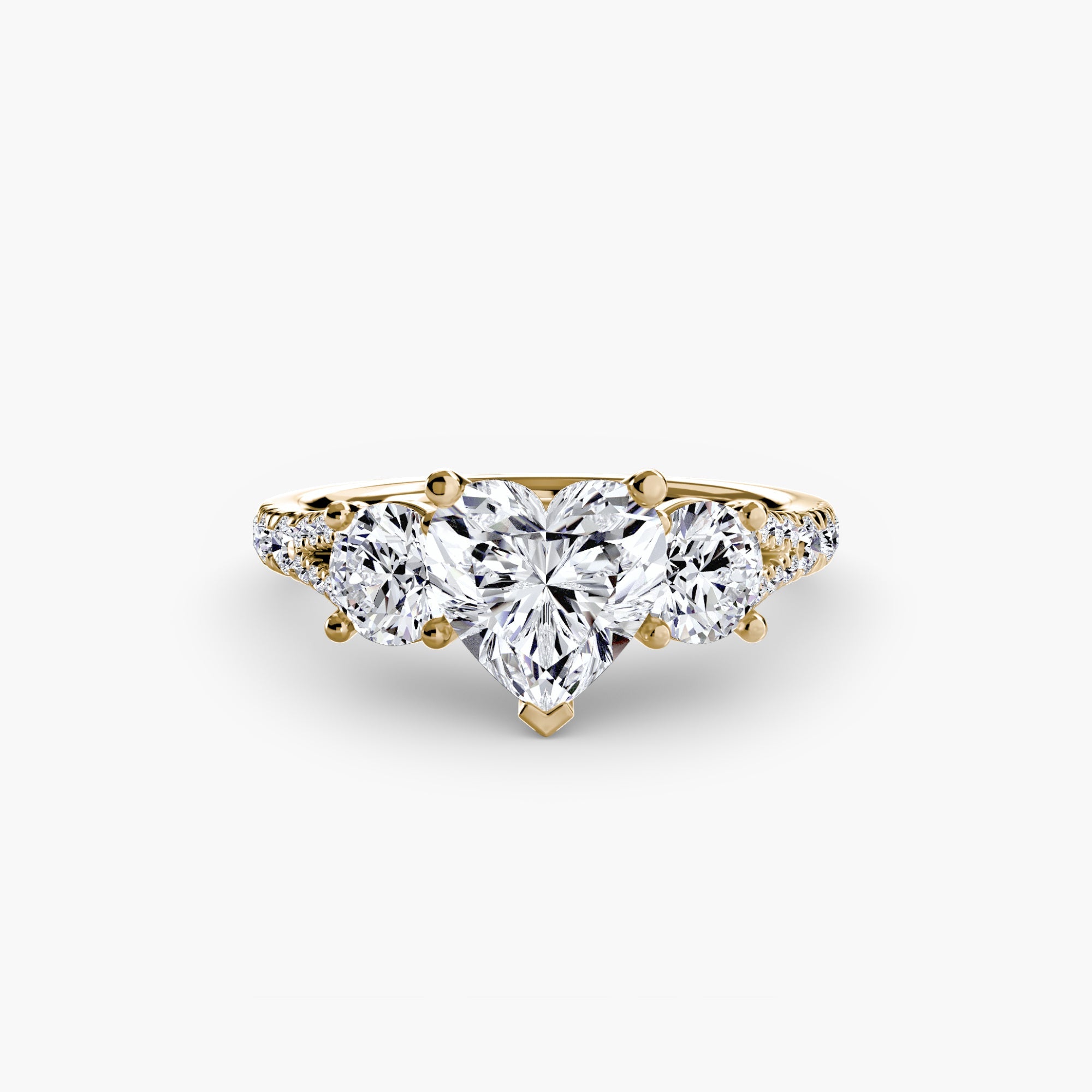 Fine Diamond Setting 0.77-ct Gold – detail view