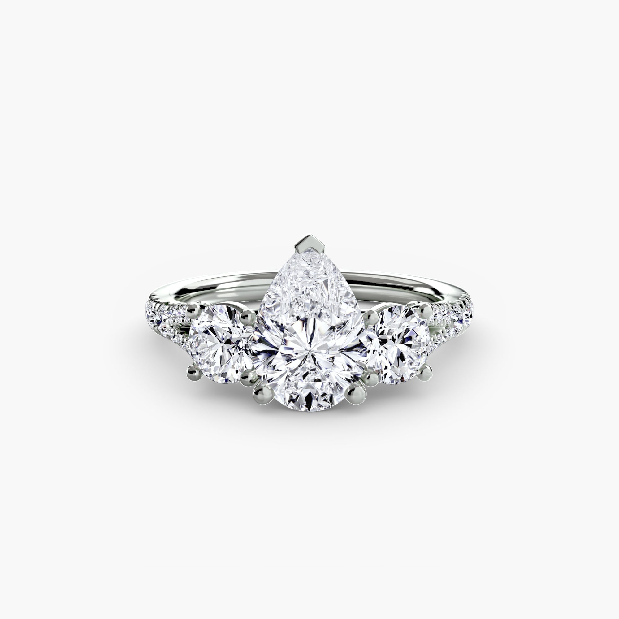Setting Gold with Fine Diamond – top view