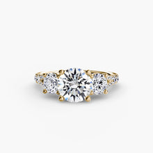 Real Fine Diamond Setting 0.77 ct Gold – front view