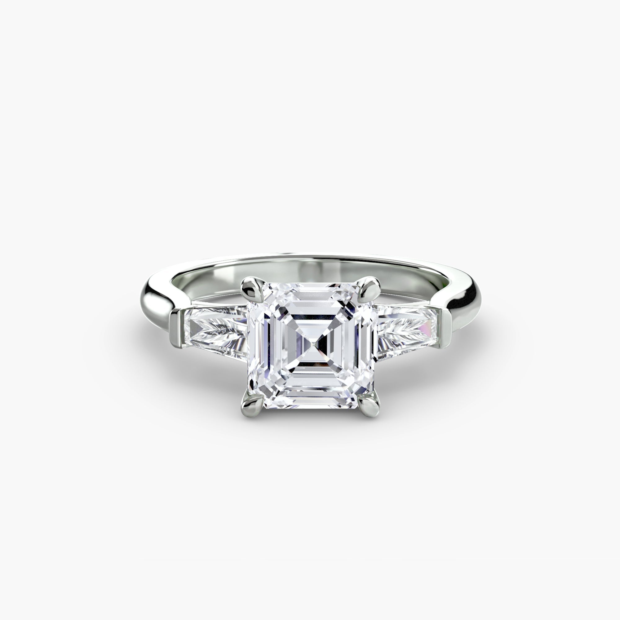 Round Brilliant Fine Diamond ring in Gold – alternate view