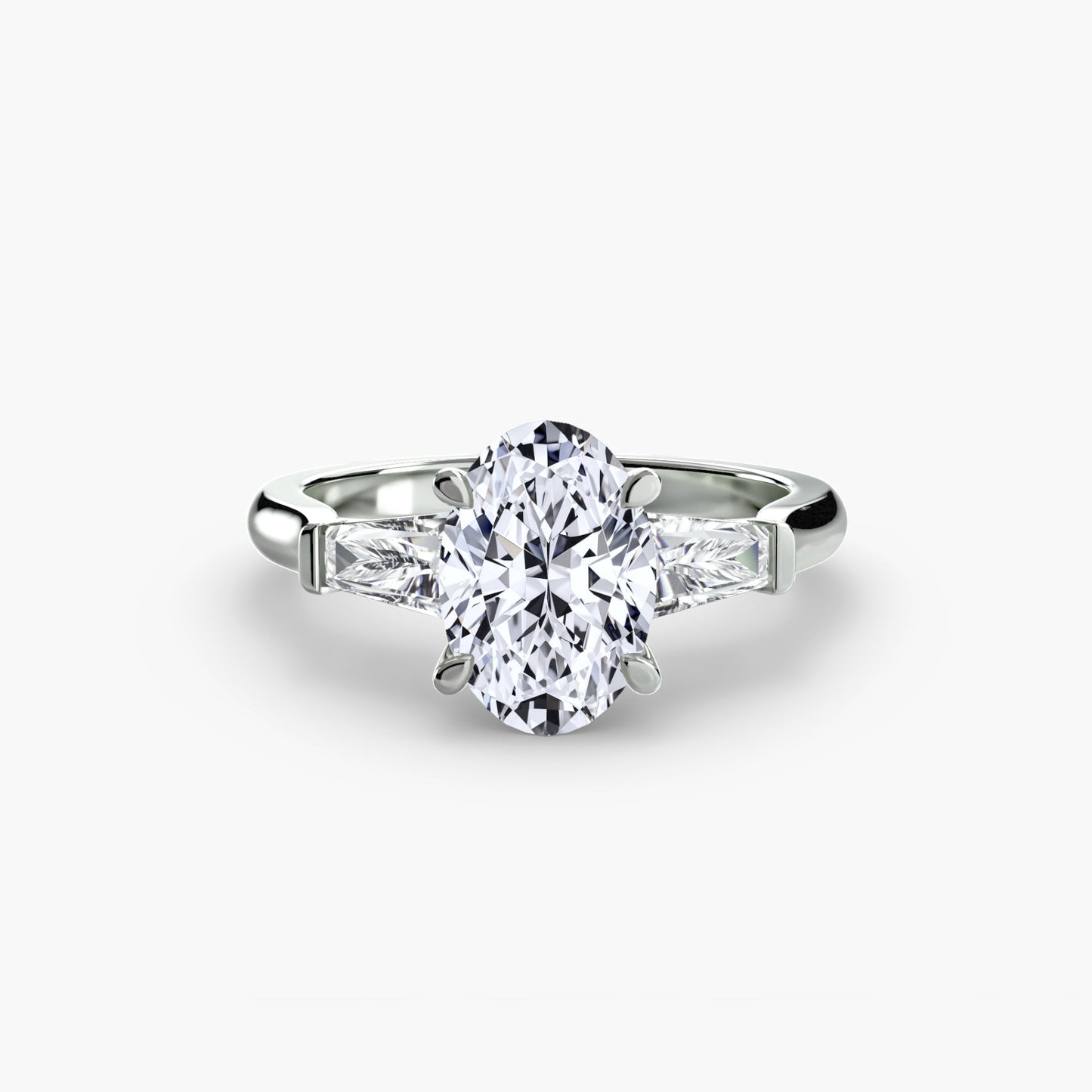 Earth-Mined Fine Diamond Setting 0.70 ct Gold – profile view