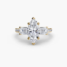 Brilliant Diamond Round Brilliant Setting in Gold – close-up