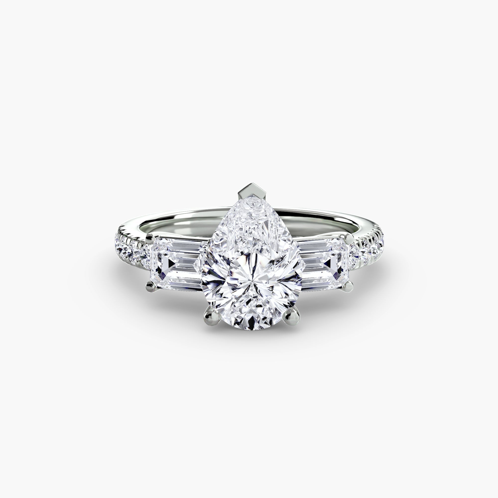 Brilliant Diamond Setting 0.89-ct Gold – top view