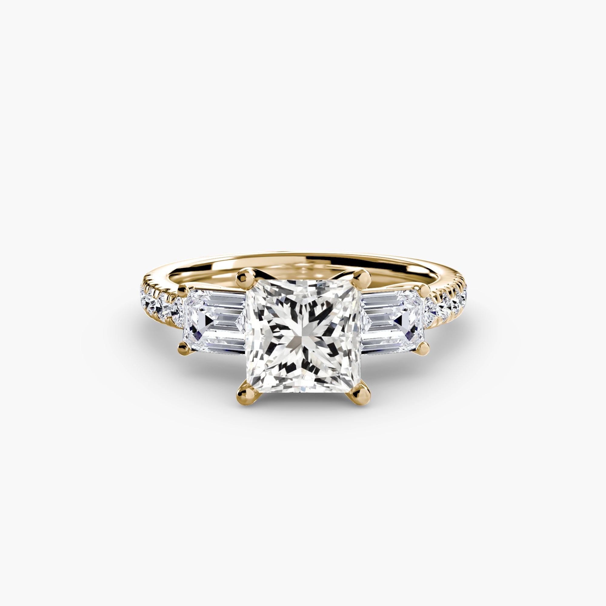 Genuine Brilliant Diamond Setting – front view