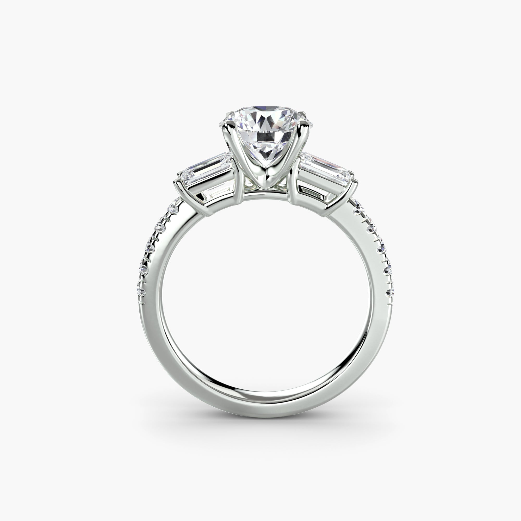 Genuine Brilliant Diamond Setting – front view