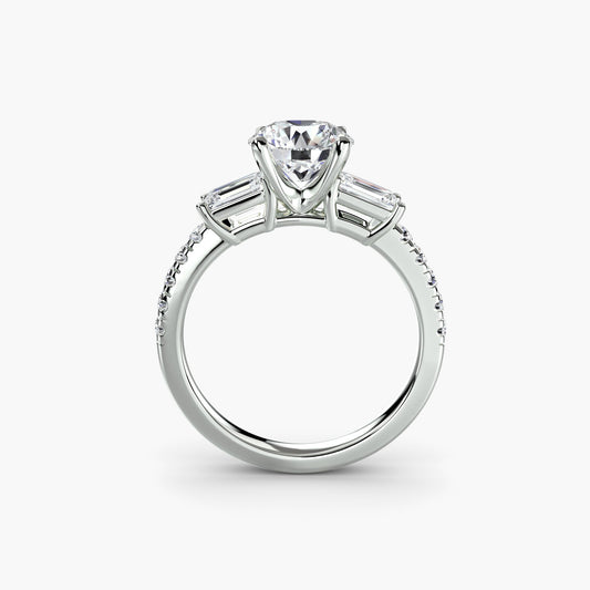 Genuine Brilliant Diamond Setting – front view