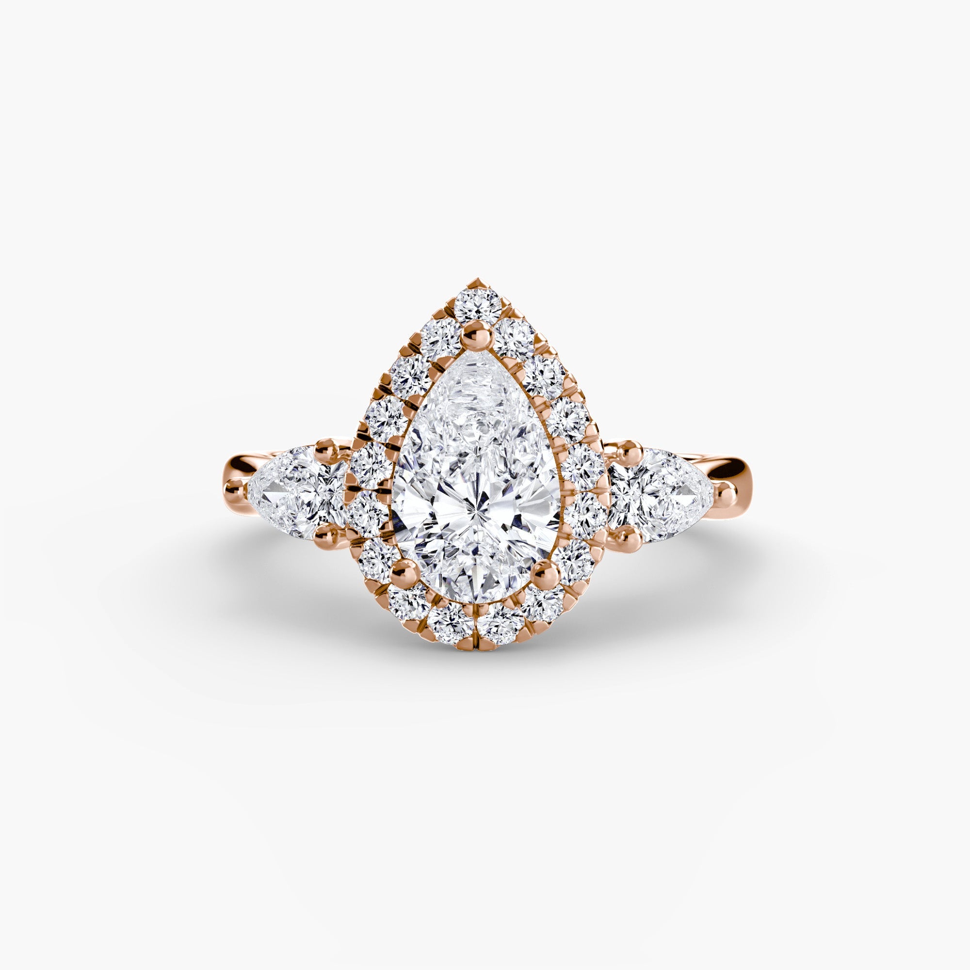 Genuine Fine Diamond Setting 0.52 ct Gold – close-up
