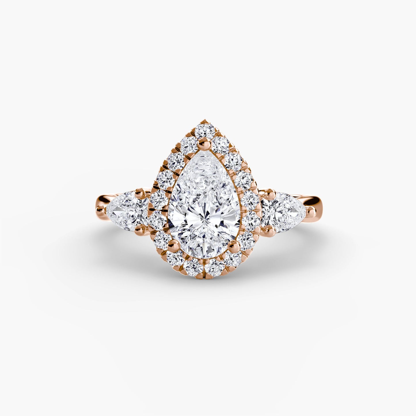 Genuine Fine Diamond Setting 0.52 ct Gold – close-up