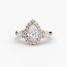 Genuine Fine Diamond Setting 0.52 ct Gold – angle view
