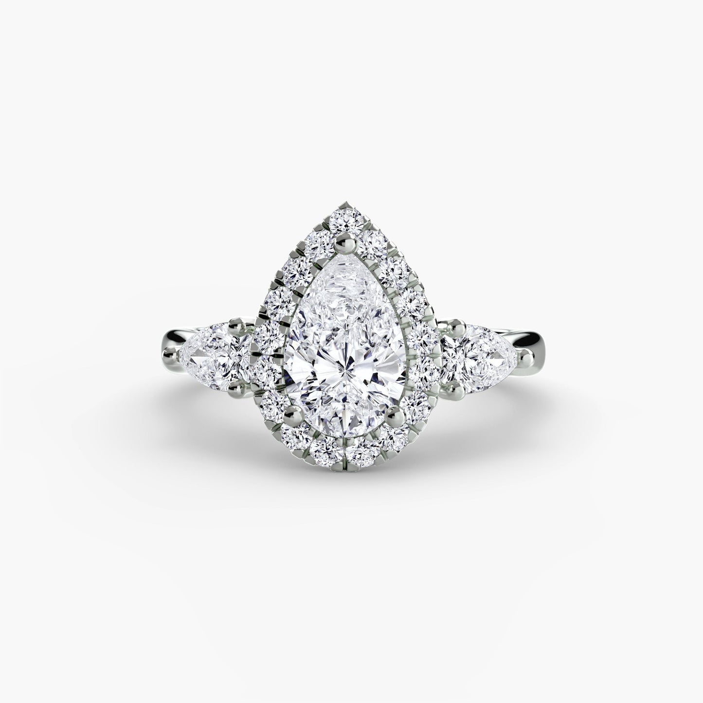 Fine Diamond Round Brilliant Setting in Gold – main view