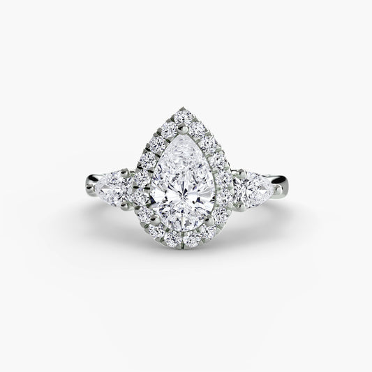 Fine Diamond Round Brilliant Setting in Gold – main view