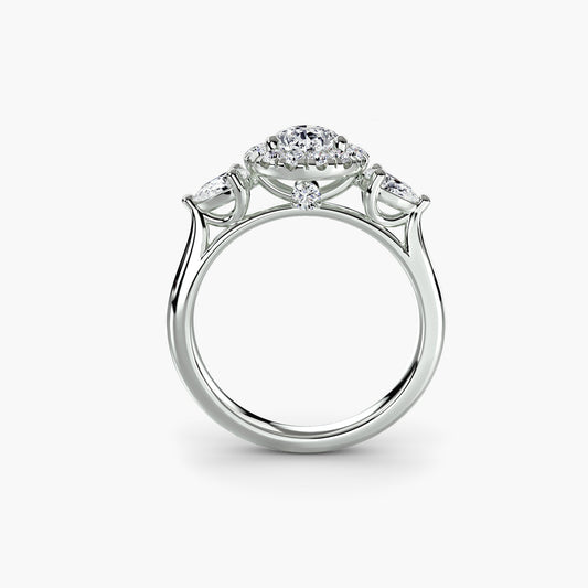 Genuine Fine Diamond Setting 0.52 ct Gold – front view
