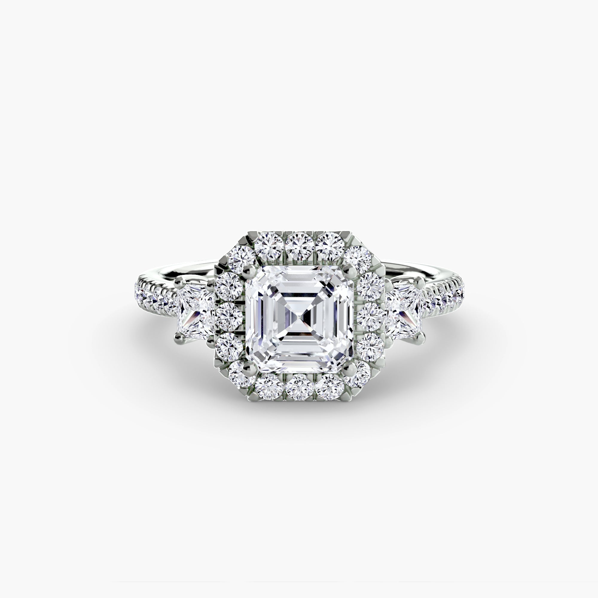 Round Brilliant Brilliant Diamond ring in Gold – close-up