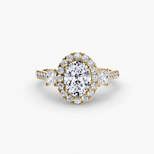 Brilliant Diamond Round Brilliant Setting in Gold – profile view