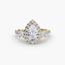 Real Brilliant Diamond Setting 0.69 ct Gold – top view