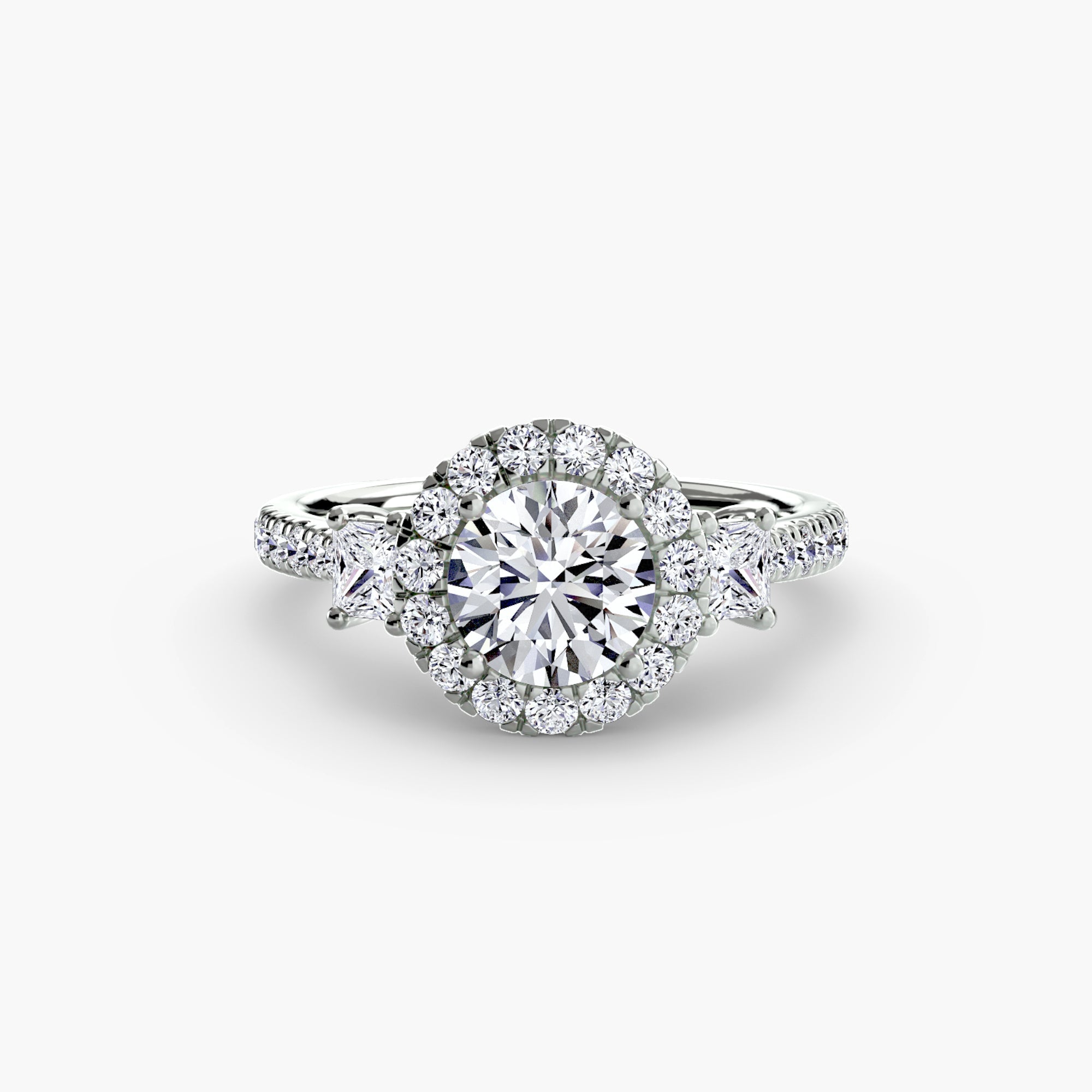 Brilliant Diamond Round Brilliant Setting in Gold – main view
