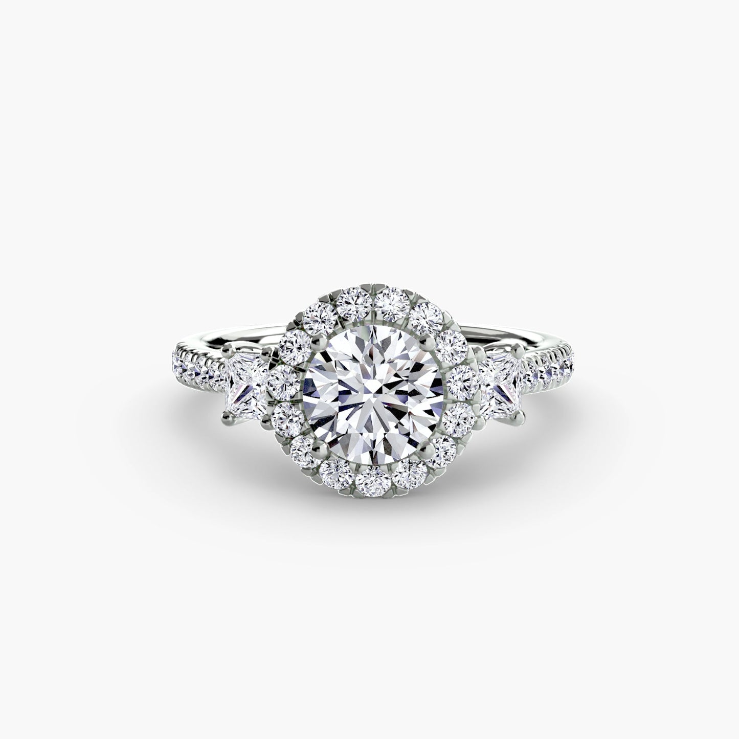 Brilliant Diamond Round Brilliant Setting in Gold – main view
