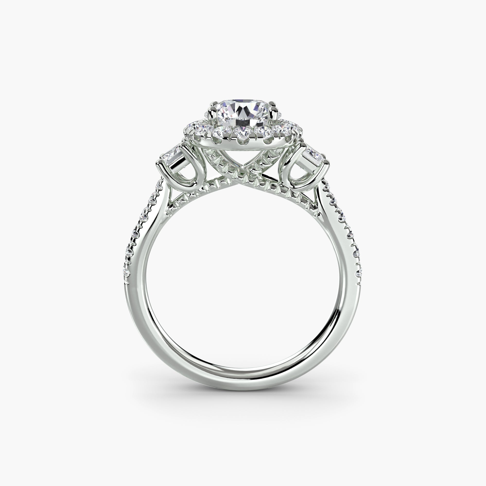 Round Brilliant Brilliant Diamond ring in Gold – front view