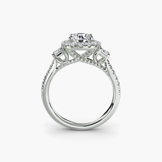 Round Brilliant Brilliant Diamond ring in Gold – front view