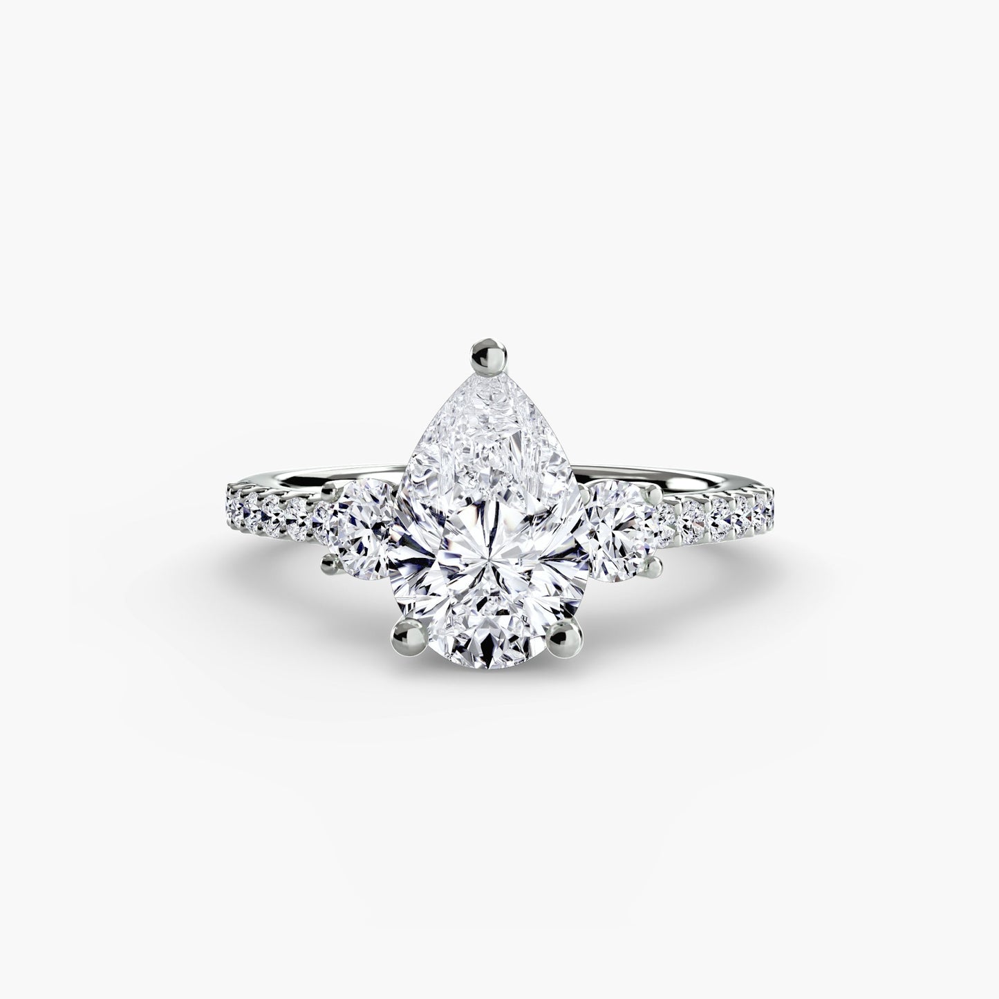 Brilliant Diamond Round Brilliant Setting in Gold – main view
