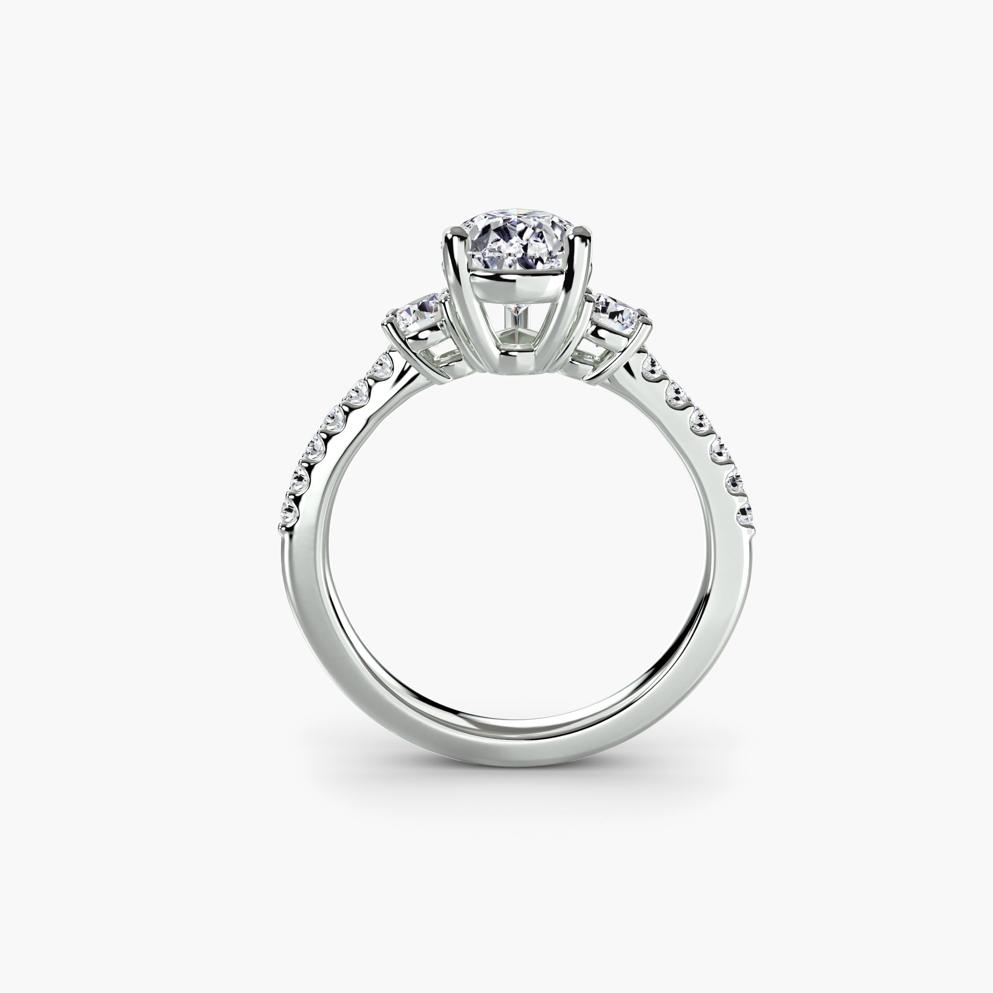 Luxury Brilliant Diamond Setting 0.40 ct – front view