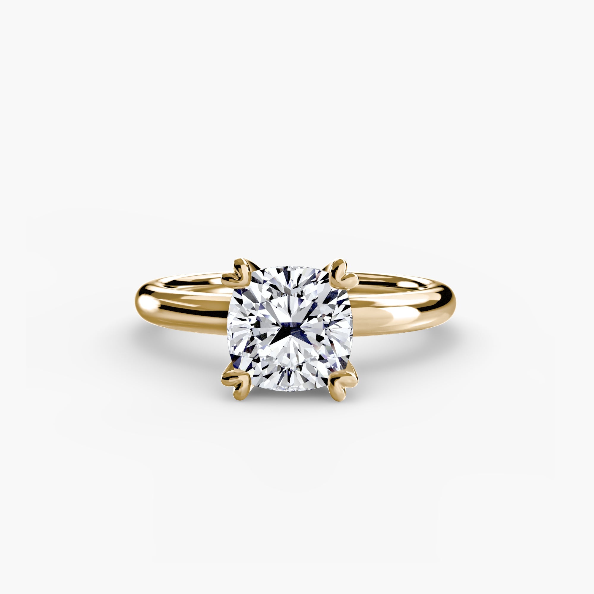 Fine Diamond Setting -ct Gold – angle view