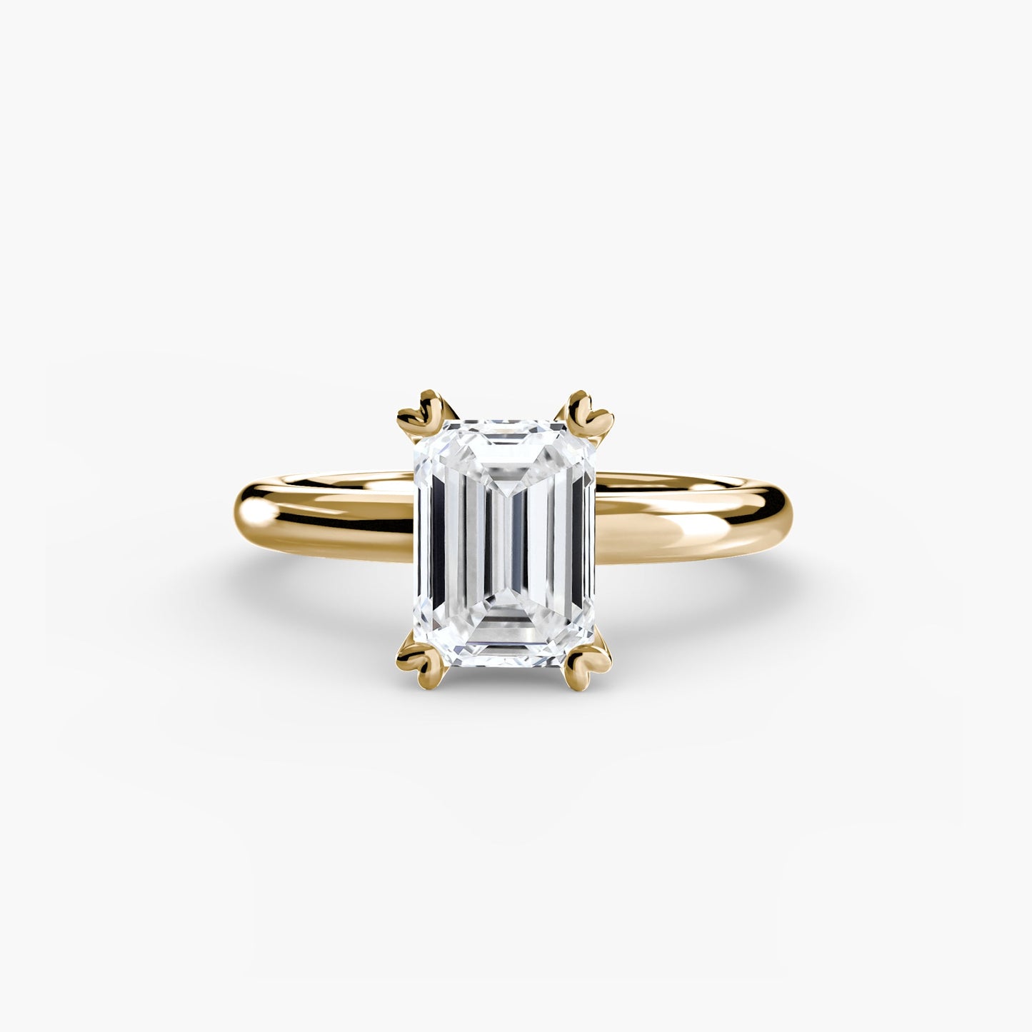 Fine Diamond ring in Gold – back view