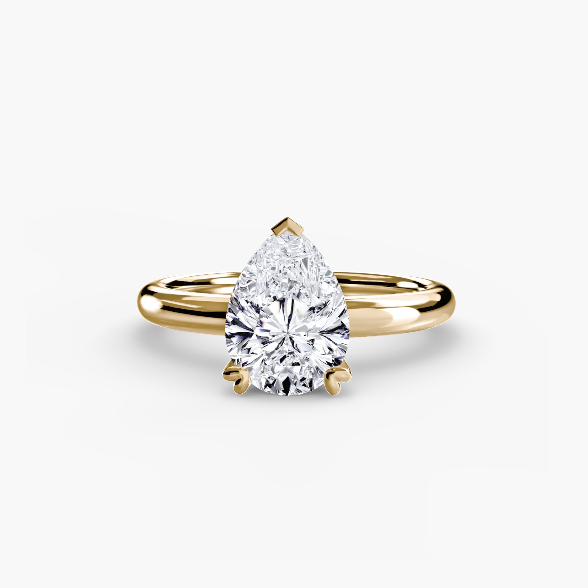 Authentic Fine Diamond Setting – top view