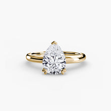 Authentic Fine Diamond Setting – top view