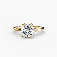 Fine Diamond Setting in Gold – front view