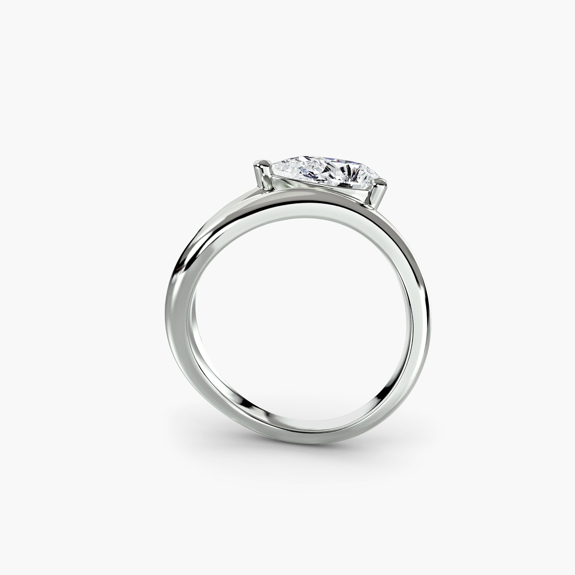 Sophisticated Brilliant Diamond Setting ct – front view