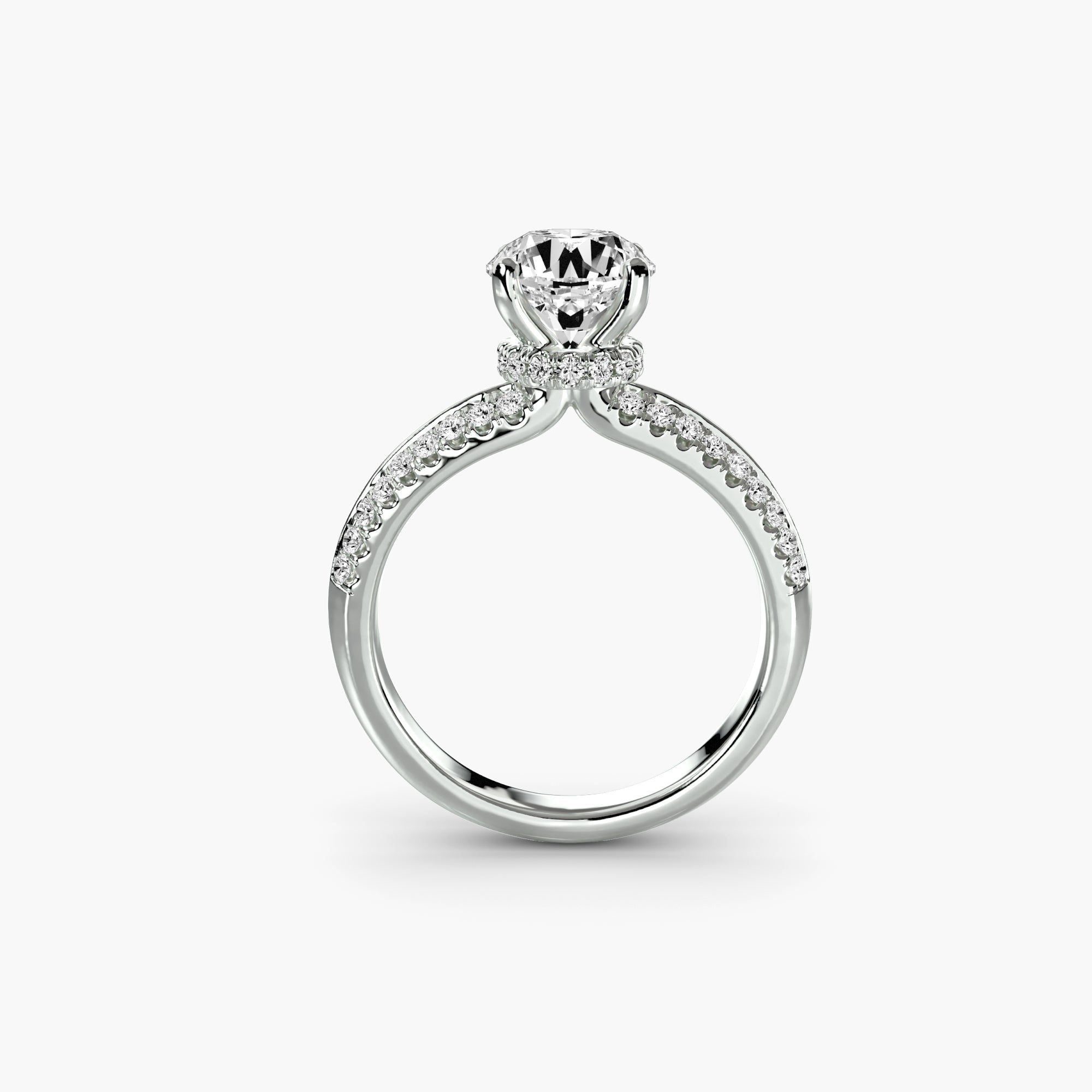 Gemstone Setting -ct Gold – front view