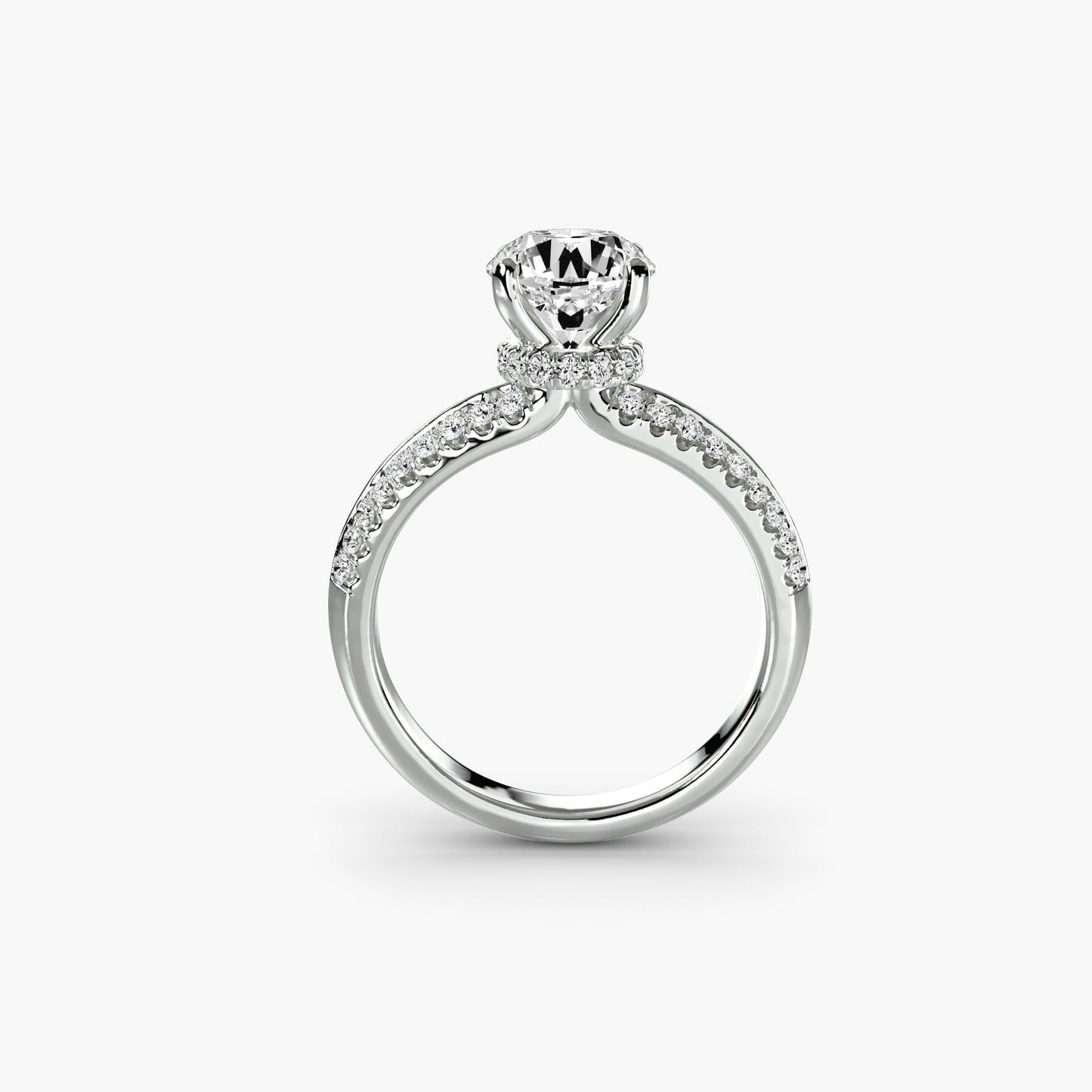 Gemstone Setting -ct Gold – front view