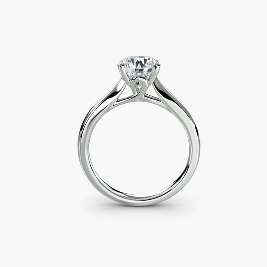 Radiant Fine Diamond Setting ct – front view