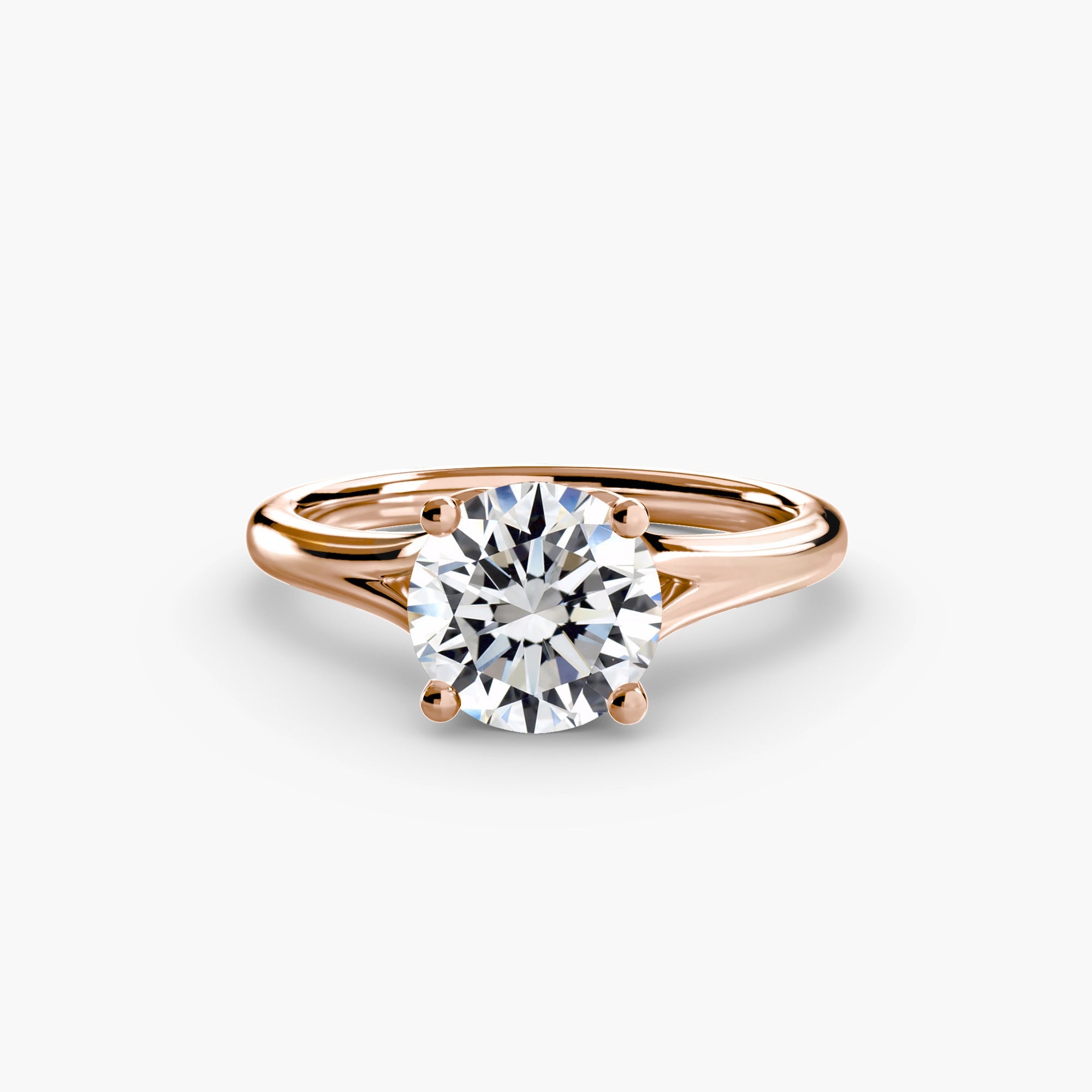 Brilliant Diamond Setting -ct Gold – back view