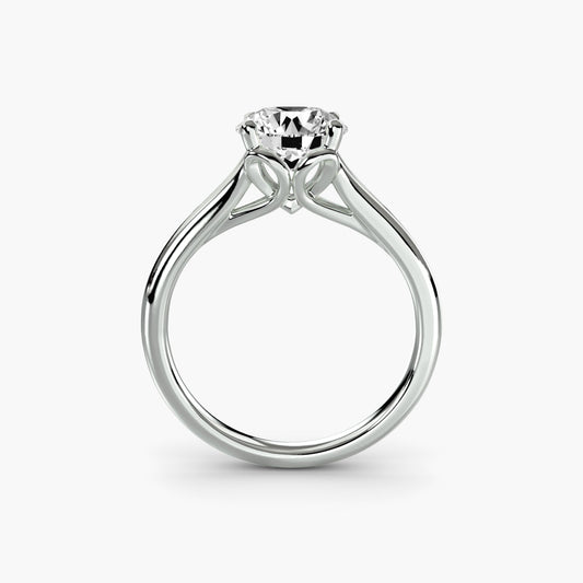 Brilliant Diamond ring in Gold – front view