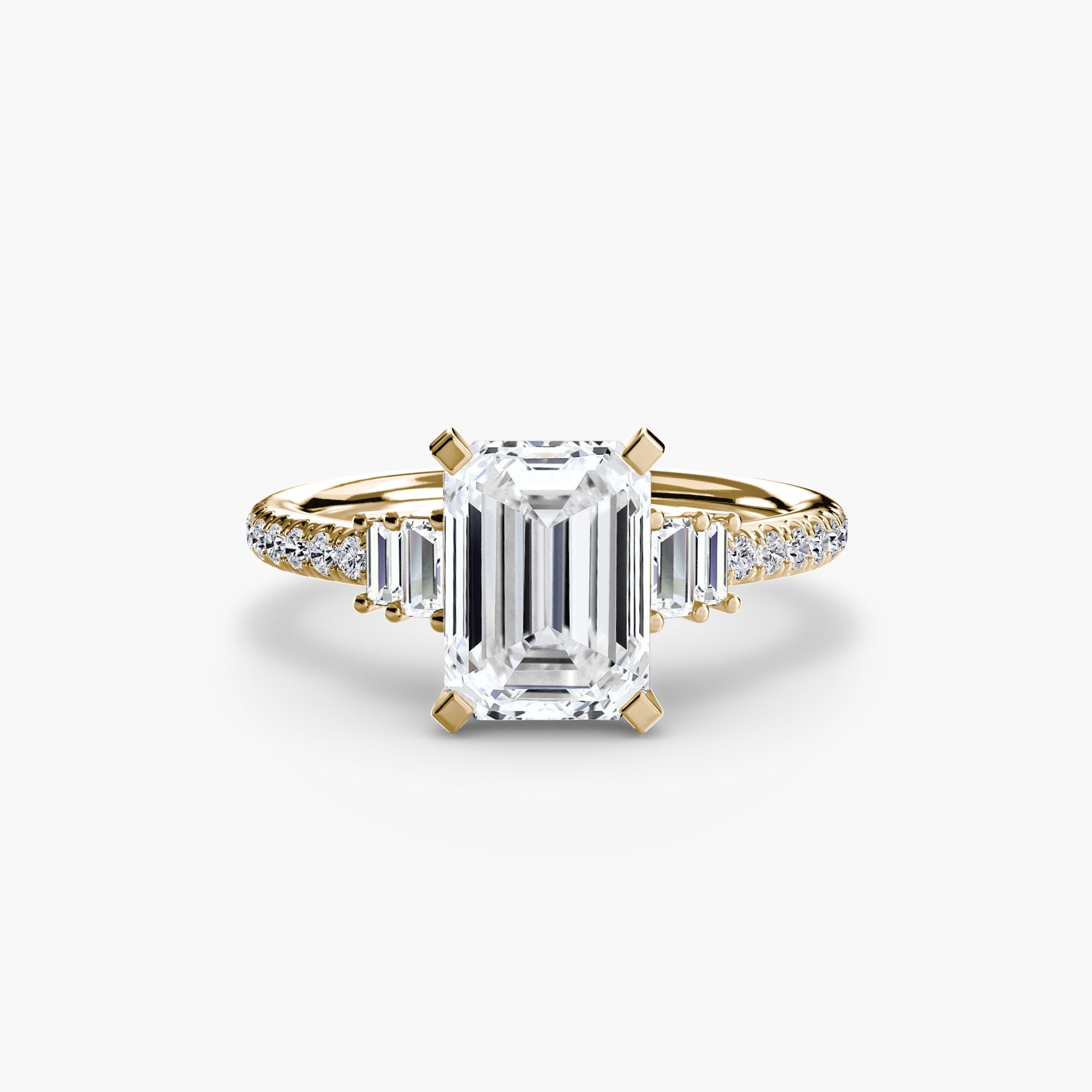 Setting Gold with Gemstone – back view