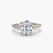 Earth-Mined Gemstone Setting ct Gold – profile view