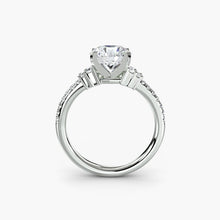 Earth-Mined Gemstone Setting ct Gold – front view