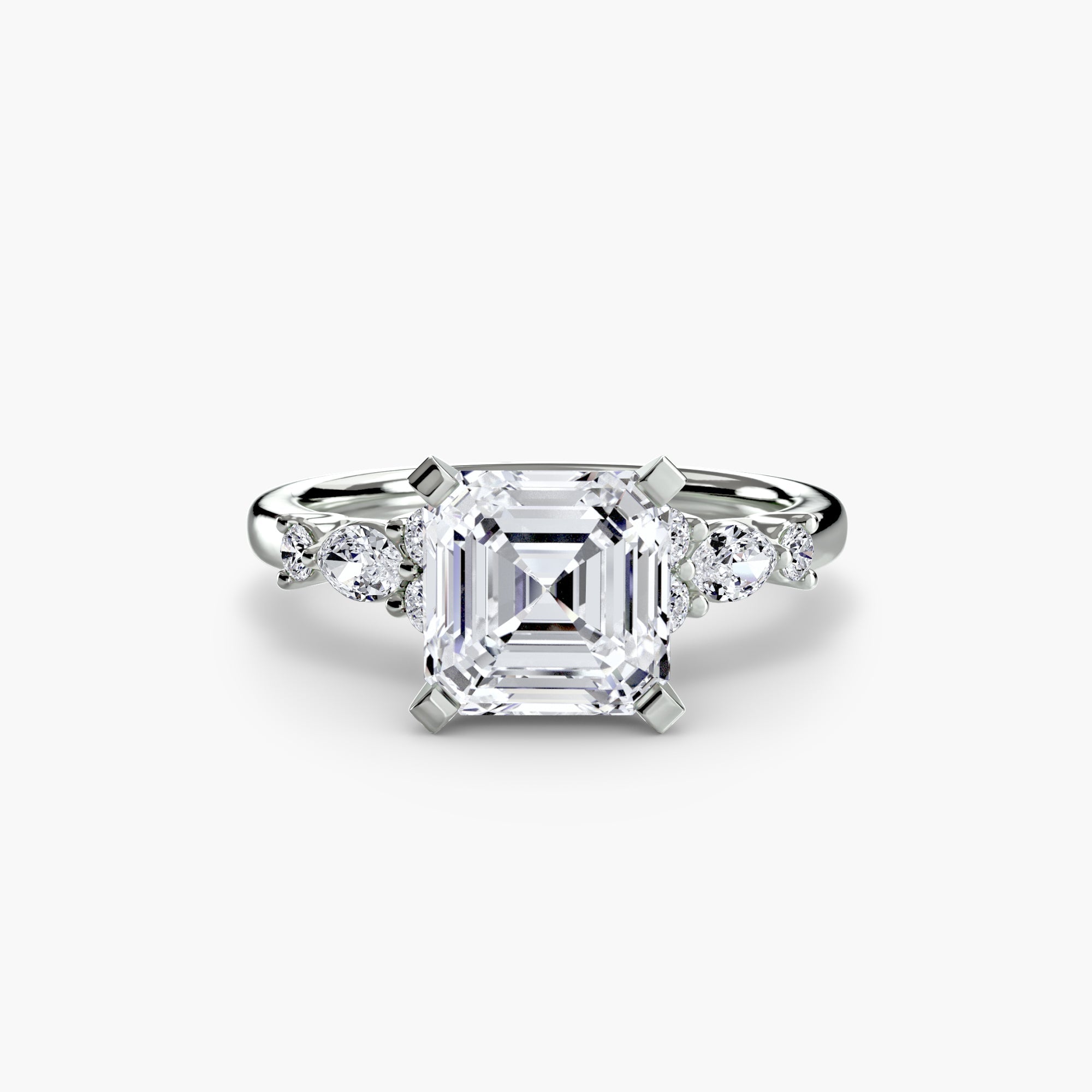 Precious Stone Round Brilliant Setting in Gold – close-up