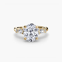Real Precious Stone Setting ct Gold – profile view