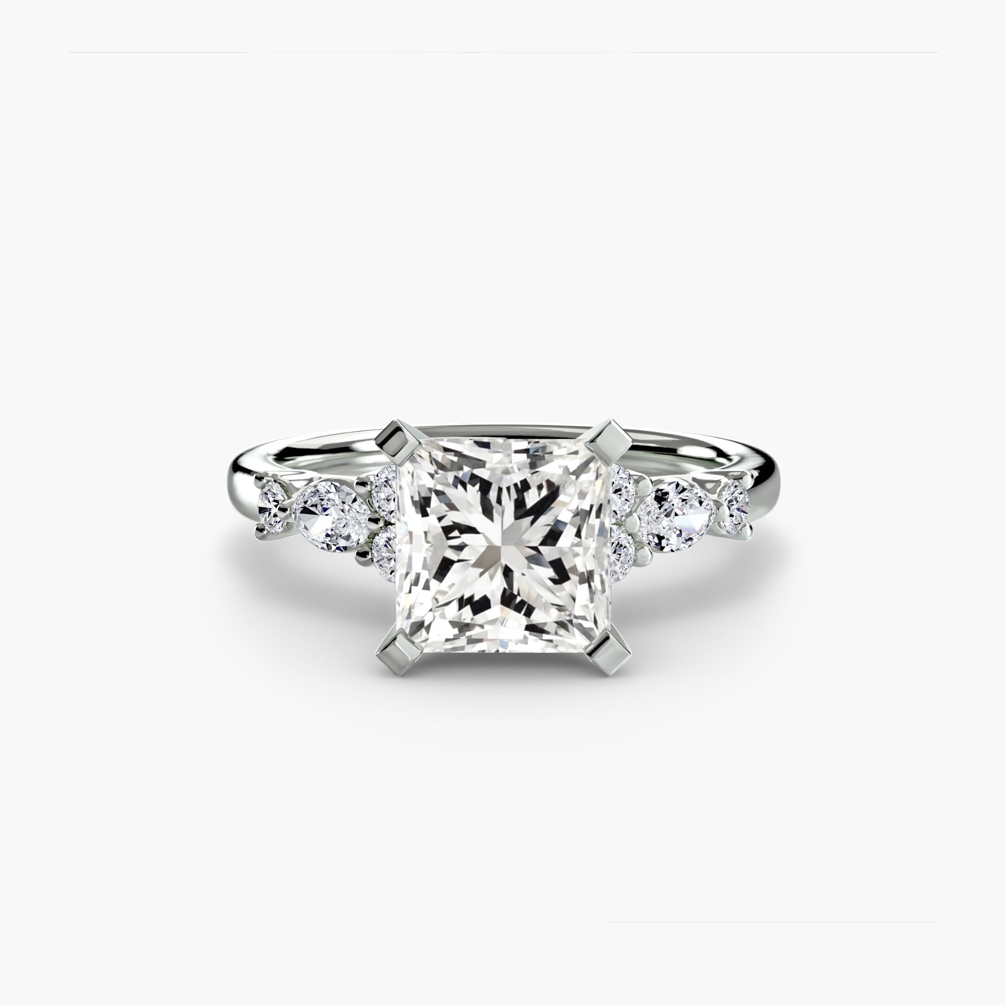 Precious Stone Setting -ct Gold – side view